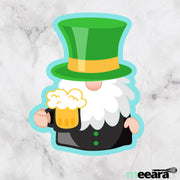 St. Patrick's Gnome [4] Cookie Cutter