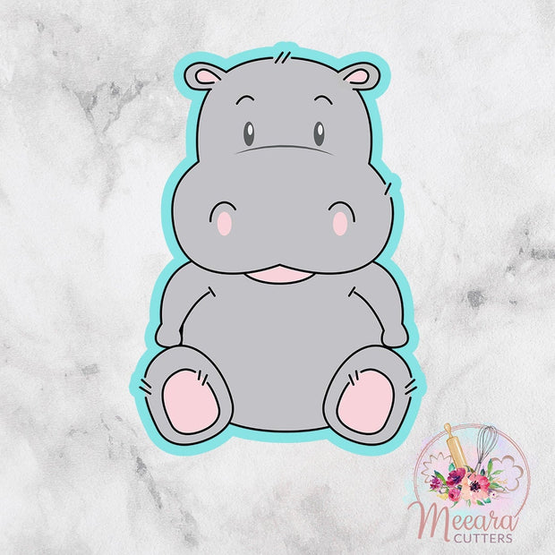Hippo Cookie Cutter | Hippo Party | Hippo Baby Shower | Fondant Cutter