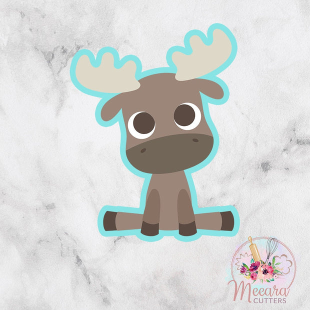 Baby Moose Cookie Cutter | Woodland | Birthday | Fondant Cutter