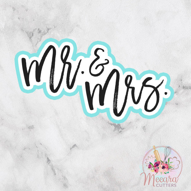 Mr. and Mrs. Cookie Cutter | Bachelorette Party | Wedding | Fondant Cutter