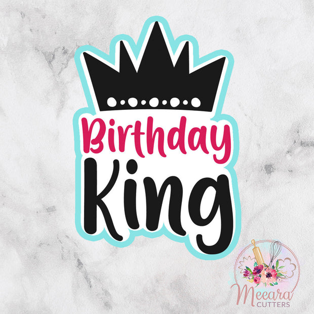 Birthday King Cookie Cutter | First Birthday | Boy Birthday Party | Fondant Cutter