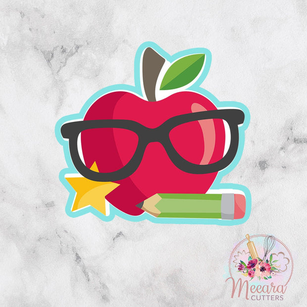 Apple Star Cookie Cutter | Teacher Appreciation | Thank You | Fondant Cutter
