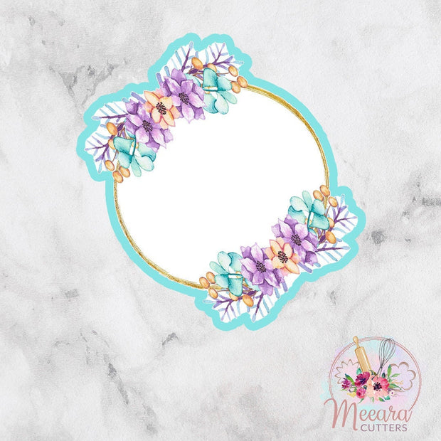 Peony Frame Cookie Cutter | Baby Shower | Birthday | Fondant Cutter