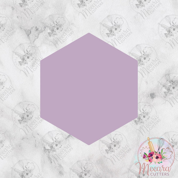 Hexagon Plaque Cookie Cutter | Fondant Cutter