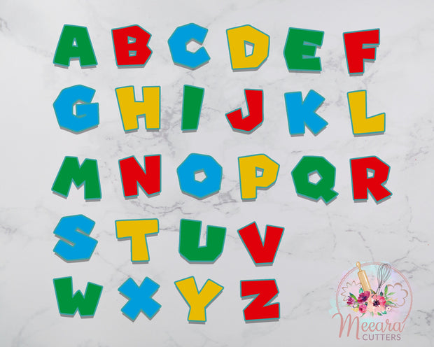 Letter Cookie Cutter | Alphabet Cookie Cutter | Upper Case Letter Cookie Cutters | Letter Cookie Cutter Set | Alphabet Cutter Set