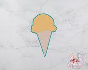 Ice Cream Cookie Cutter | Drumstick Cookie Cutter | Fondant Cutter | Summer Theme