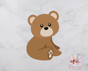 Woodland Bear Cookie Cutter | Woodland Theme Birthday | Fondant Cutter