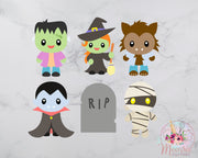 Monster Cookie Cutter Set | Frankenstein, Witch, Werewolf, Vampire, Dracula, Mummy, Tombstone | Halloween Cookie Cutter