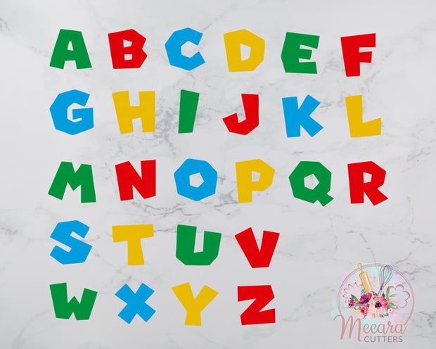 Letter Cookie Cutter | Alphabet Cookie Cutter | Upper Case Letter Cookie Cutters | Letter Cookie Cutter Set | Alphabet Cutter Set