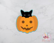 Cat Cookie Cutter | Kitten Cookie Cutter | Pumpkin Cookie Cutter | Halloween Cookie Cutter | Fondant Cutter