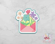 Floral Mail Cookie Cutter | Floral Plaque | Mothers Day| Fondant Cutter